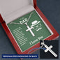 Greatest Dad Personalized Engraving On Back Cross Necklace - DNA Trends