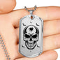 Gothic Headshot Skull with Bats Halloween Costume - Personalized Engraving - DNA Trends