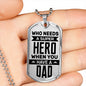 Who Needs A Super Hero Father's Day Necklace - DNA Trends