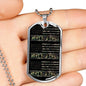 Best Dad Ever Military Style Dog Tag Father's Day Necklace - DNA Trends