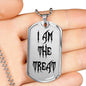 Halloween 'I AM THE TREAT' Necklace Jewelry - With Personalized Engraving - DNA Trends
