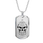 Pumpkin Skull Halloween Luxury Military Style Necklace- Personalized Engraving - DNA Trends