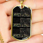 Best Dad Ever Military Style Dog Tag Father's Day Necklace - DNA Trends
