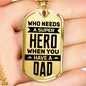 Who Needs A Super Hero Father's Day Necklace - DNA Trends