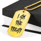 Halloween 'I AM THE TREAT' Necklace Jewelry - With Personalized Engraving - DNA Trends