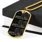 Best Dad Ever Military Style Dog Tag Father's Day Necklace - DNA Trends