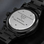 Thank you for being my husband 5th Anniversary! Engraved Chronograph Wrist Watch For Husband - DNA Trends