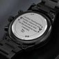 Thanksgiving Gift For Husband- Engraved Chronograph Watch - Thank God For The Marvellous Man I Married - DNA Trends