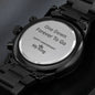 One Down, Forever To Go- 1st Wedding Anniversary Engraved Watch - Gift To Husband - DNA Trends