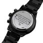 Thanksgiving Gift For Husband- Engraved Chronograph Watch - Thank God For The Marvellous Man I Married - DNA Trends
