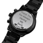 Gift For Dad (Thank You For Always Being There) Engraved Design Watch - DNA Trends