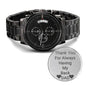 Gift For Dad (Thank You For Always Being There) Engraved Design Watch - DNA Trends