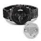 Thanksgiving Gift For Husband- Engraved Chronograph Watch - Thank God For The Marvellous Man I Married - DNA Trends