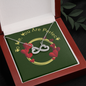 Valentines Day: You Are Perfect Message Card- Infinity Heart Jewelry Necklace - Gift To Her
