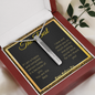 Personalized Gift For Mom: Vertical Stick Necklace - You Are The Best Message Card