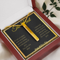 Personalized Gift For Mom: Vertical Stick Necklace - You Are The Best Message Card