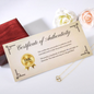 Mother's Day Gift To Daughter:14k Yellow Gold Hearts Necklace - You Are A Great Mom Message Card