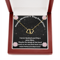 Mother's Day Gift To Daughter:14k Yellow Gold Hearts Necklace - You Are A Great Mom Message Card