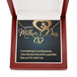 First Mother's Day Gift: 10K Solid Yellow Gold Hearts Necklace - A New Beginning Message Card