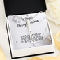 Christmas Gift For Daughter : Modern Bar Necklace - My Darling Little Sweetheart Is Never Too Old For Gifts!