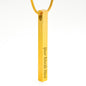 Christmas Gift For Daughter : Modern Bar Necklace - My Darling Little Sweetheart Is Never Too Old For Gifts!