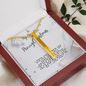 Christmas Gift For Daughter : Modern Bar Necklace - My Darling Little Sweetheart Is Never Too Old For Gifts!