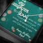 Birthday Message To My Daughter - Adorable Cursive Love Necklace - Birthday Gift For Daughter - DNA Trends