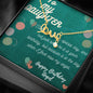 Birthday Message To My Daughter - Adorable Cursive Love Necklace - Birthday Gift For Daughter - DNA Trends