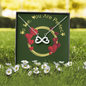 Valentines Day: You Are Perfect Message Card- Infinity Heart Jewelry Necklace - Gift To Her