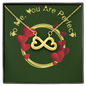 Valentines Day: You Are Perfect Message Card- Infinity Heart Jewelry Necklace - Gift To Her