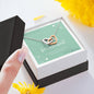 To My Lovely Best Friend, Be My Bridesmaid Message Card - Never Ending Love Necklace - Personalized Message Card - DNA Trends