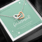 To My Lovely Best Friend, Be My Bridesmaid Message Card - Never Ending Love Necklace - Personalized Message Card - DNA Trends