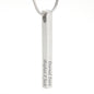 Personalized Gift For Mom: Vertical Stick Necklace - You Are The Best Message Card