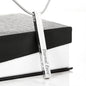Personalized Gift For Mom: Vertical Stick Necklace - You Are The Best Message Card
