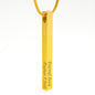 Personalized Gift For Mom: Vertical Stick Necklace - You Are The Best Message Card