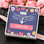 If there was a card which said the right words - Custom Message Card -White Gold Alluring Beauty Necklace - DNA Trends
