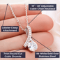Christmas Gift To Daughter; ALLURING BEAUTY necklace - You Keep Bringing Us Joy Message Card