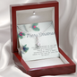 Christmas Gift To Daughter; ALLURING BEAUTY necklace - You Keep Bringing Us Joy Message Card
