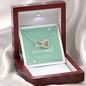 To My Lovely Best Friend, Be My Bridesmaid Message Card - Never Ending Love Necklace - Personalized Message Card - DNA Trends