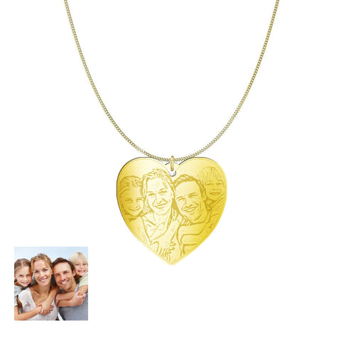Image of Love Family Photo Pendant - DNA Trends