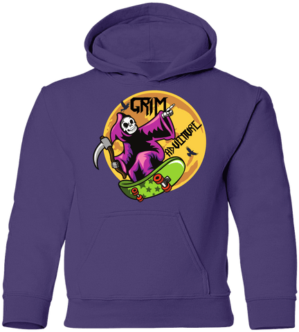 Image of Grim Adventure Halloween Costume Youth Pullover Hoodie - DNA Trends