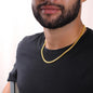 Gift To My Programmer Husband: Cuban Link Chain Necklace, May The Source Be With You Message Card