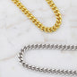 Gift To My Programmer Husband: Cuban Link Chain Necklace, May The Source Be With You Message Card