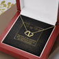 Christmas Gift To Wife: 10K Solid Yellow Gold Hearts - Your Love Is The Sweetest Gift Message Card