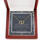 Anniversary Gift To My Wife: Infinite Love 10K Solid yellow Gold; Message Card - I Want To Love You For The Rest Of My Life