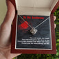 Valentines Day : You still make me smile, Love Knot Necklace- Gift For Her