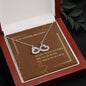 Valentines Day Gift To Girlfriend: Infinity Love Necklace -Loving You is The Only Thing... Message Card