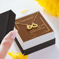 Valentines Day Gift To Girlfriend: Infinity Love Necklace -Loving You is The Only Thing... Message Card