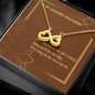 Valentines Day Gift To Girlfriend: Infinity Love Necklace -Loving You is The Only Thing... Message Card