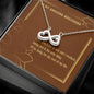 Valentines Day Gift To Girlfriend: Infinity Love Necklace -Loving You is The Only Thing... Message Card